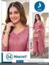 Mercury By Kaya Salsa Embroidery Work Kurti With Bottom Dupatta
